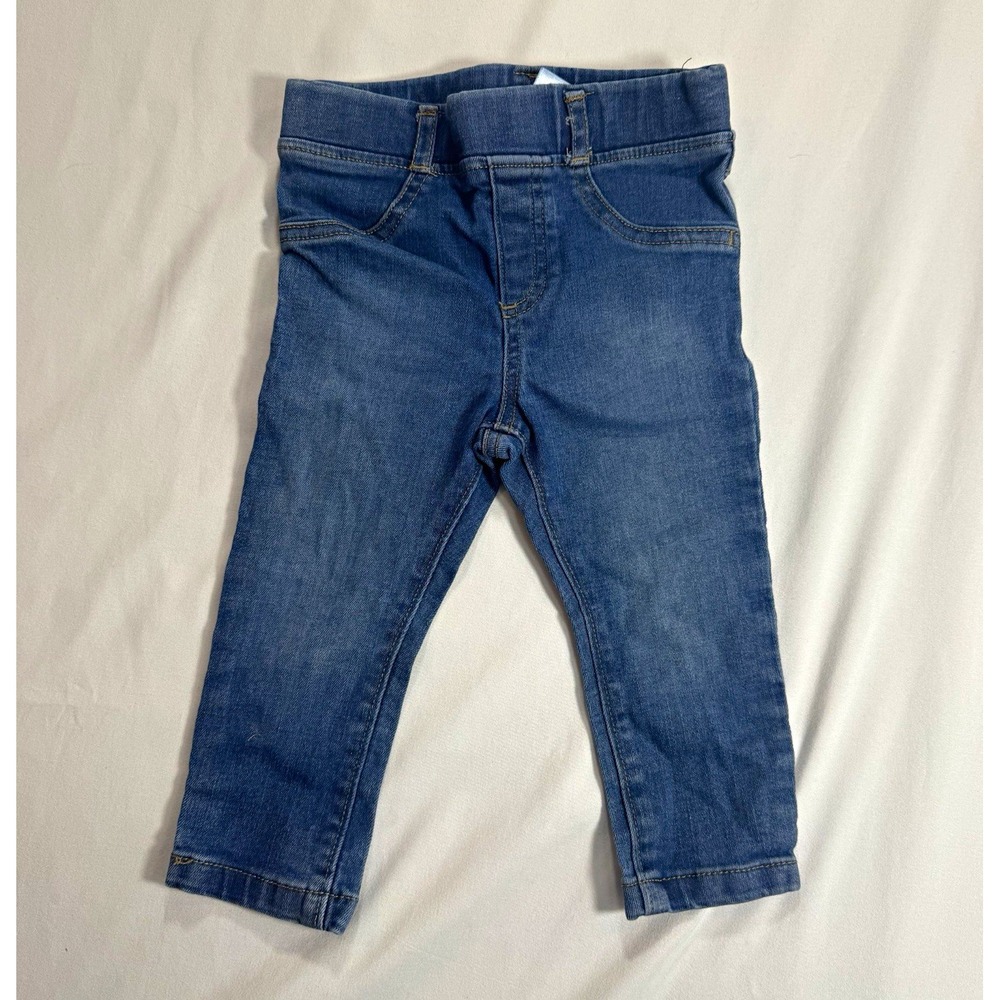 Garanimals Unisex Baby Toddler Skinny Jeans 18-24M Blue Denim Pull On Stretch